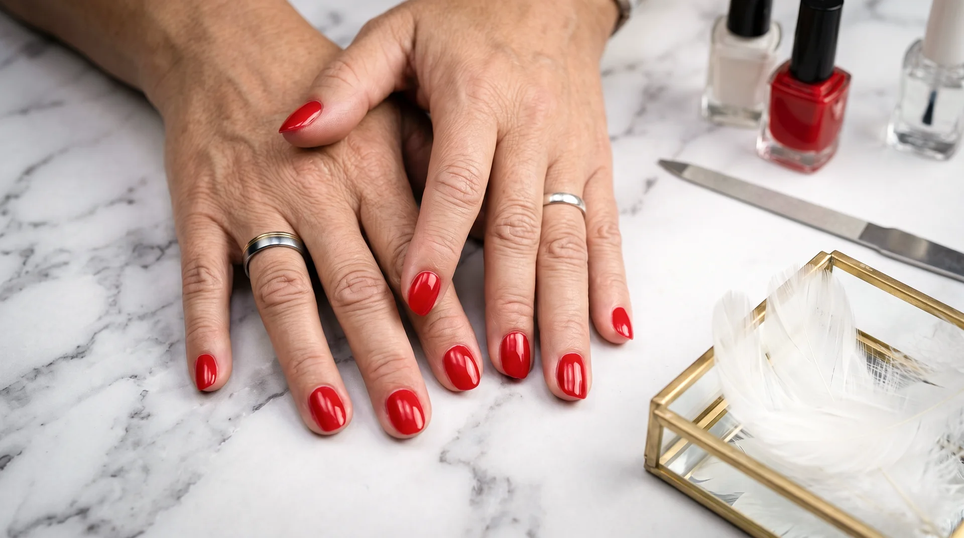 Naildesign mit feiner Detailarbeit